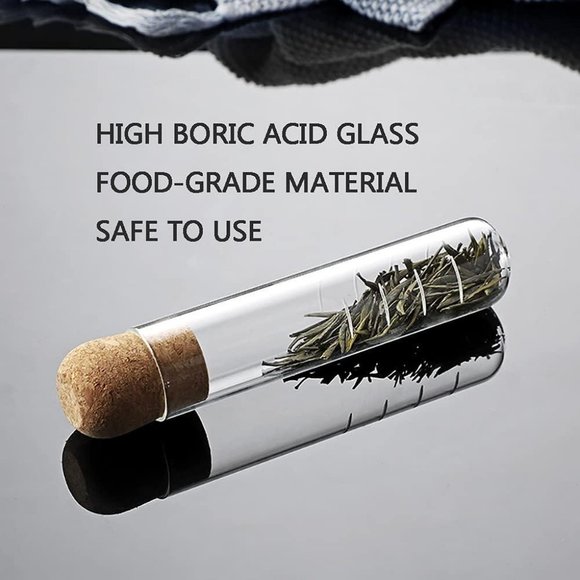 Tea Strainer Accessories Glass Test Tube Tea Strainer Glass Tube Tea Infuser - Picture 3 of 16